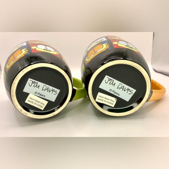 Rare and Unique Garfield Mug Set - Garfield and Odie - Jim Davis - Paws - Picture 10 of 10